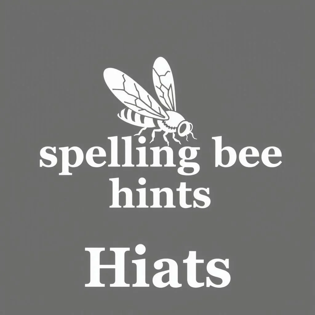 spelling bee hints illustration
